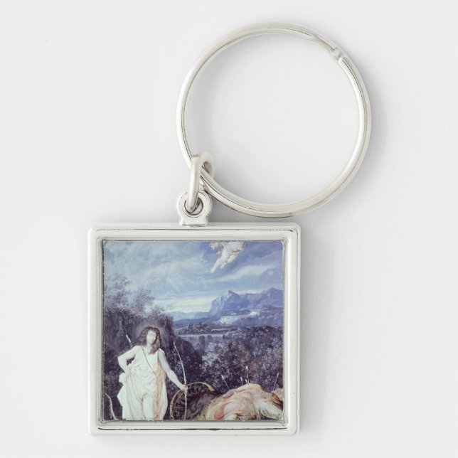Louis XIV  as Apollo, Slayer of Python Keychain (Front)