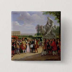 Louis XIV Dedicating Puget's 'Milo of 2 Inch Square Button