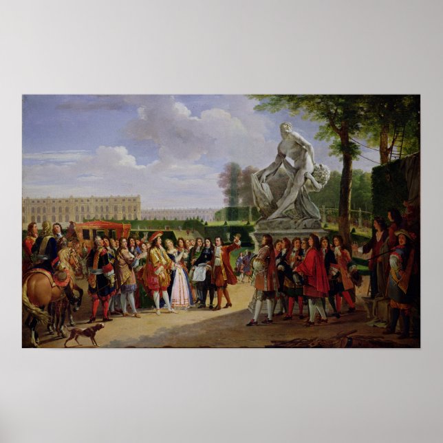 Louis XIV  Dedicating Puget's 'Milo of Poster (Front)