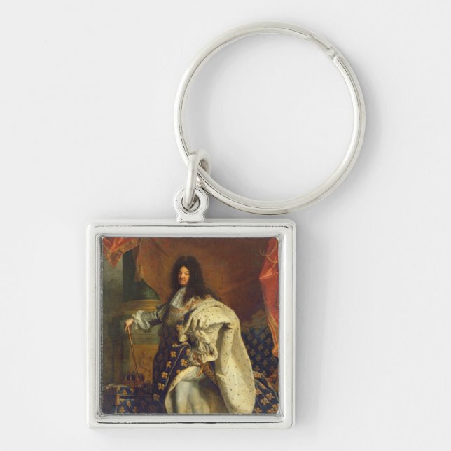 Louis XIV in Royal Costume, 1701 Keychain (Front)