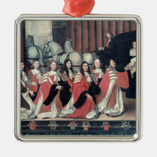 Louis XIV received by the sheriffs in Toulouse Metal Ornament