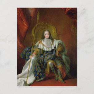 Louis XV  1723 Postcard
