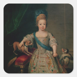Louis XV as a child, 1714 Square Sticker