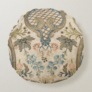 Louis XV Floral Round Pillow