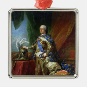 Louis XV King of France & Navarre, 1750 Metal Ornament