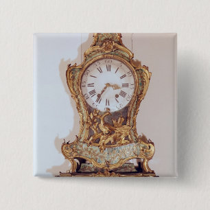 Louis XV style cartel clock 2 Inch Square Button