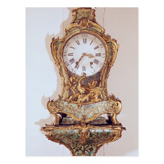 Louis XV style cartel clock Postcard