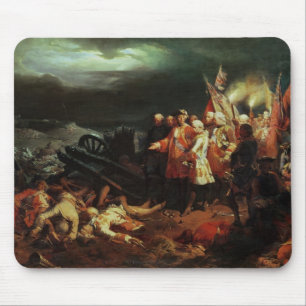 Louis XV  Visiting the Field of Battle Mouse Pad