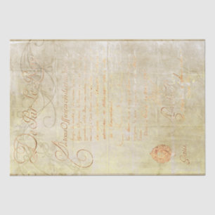Louis XVI, King of France Script Permit Tissue Paper