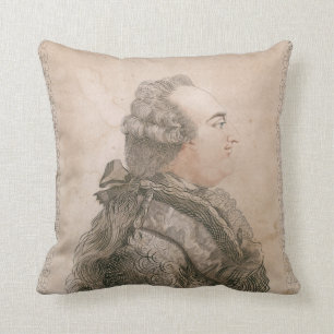 Louis XVI of France by Joseph Bernard Throw Pillow