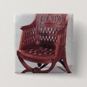 Louis XVI style armchair 2 Inch Square Button