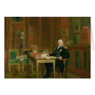 Louis XVIII  in his Study at the Tuileries