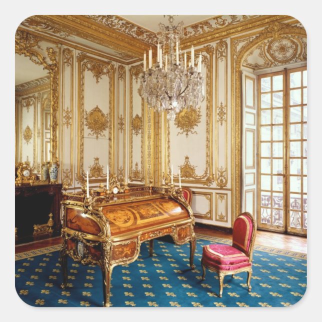 Louis XV's Private Study, 1753-60 Square Sticker (Front)