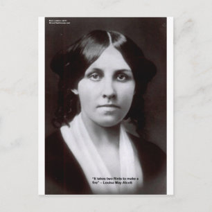 Louisa May Alcott 2 Flints Love Quote Cards & Gift