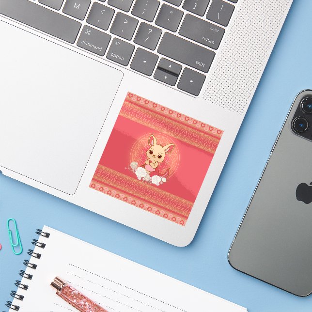 Louisa the Kangaroo Cute (Laptop w/ iPhone)