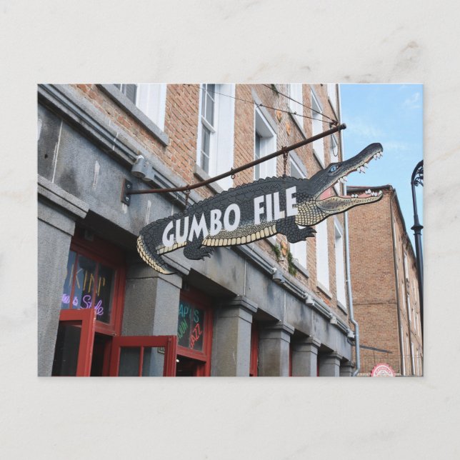 Louisana Shop Sign Postcard (Front)