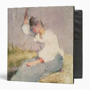 Louise, a Breton Girl (w/c on paper) Binder
