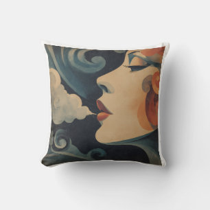 Louise Coussin Throw Pillow