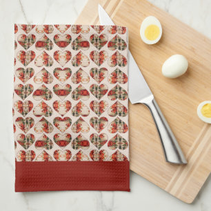 Louise Hearts Kitchen Towel