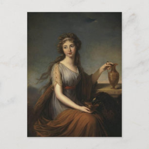 Louise Le Brun- Portrait of Anna Pitt Postcard