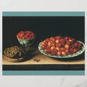Louise Moillon Cherries Strawberries Gooseberries Flyer