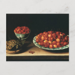 Louise Moillon Cherries Strawberries Gooseberries Postcard