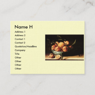 Louise Moillon's Bowl of Curacao Oranges (1634) Business Card