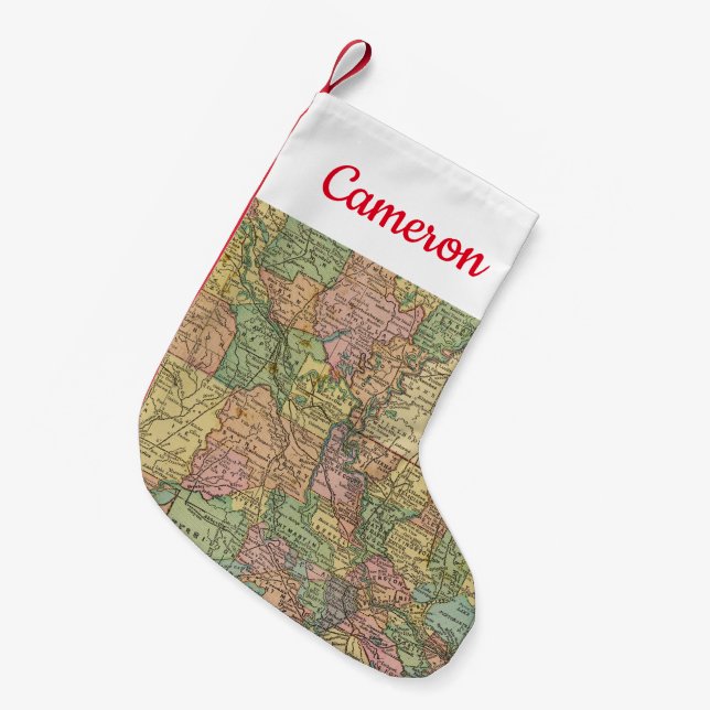Louisiana 10 2 small christmas stocking (Front (Hanging))