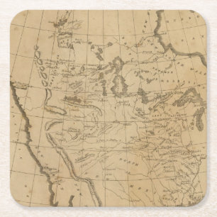 Louisiana 12 square paper coaster