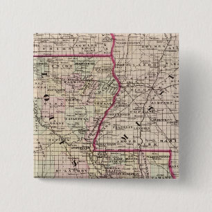 Louisiana 2 Inch Square Button