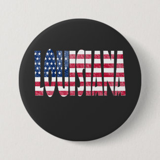 Louisiana 3 Inch Round Button