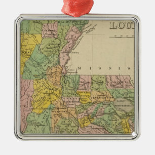 Louisiana 4 metal ornament