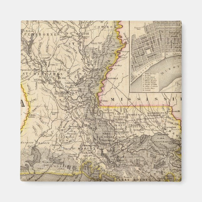 Louisiana 5 magnet (Front)