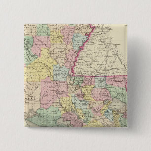 Louisiana 8 2 inch square button