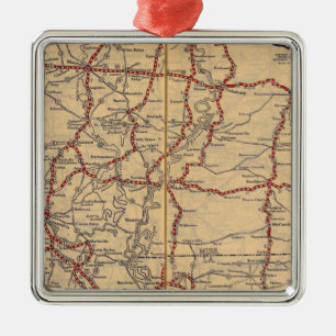 Louisiana 9 metal ornament