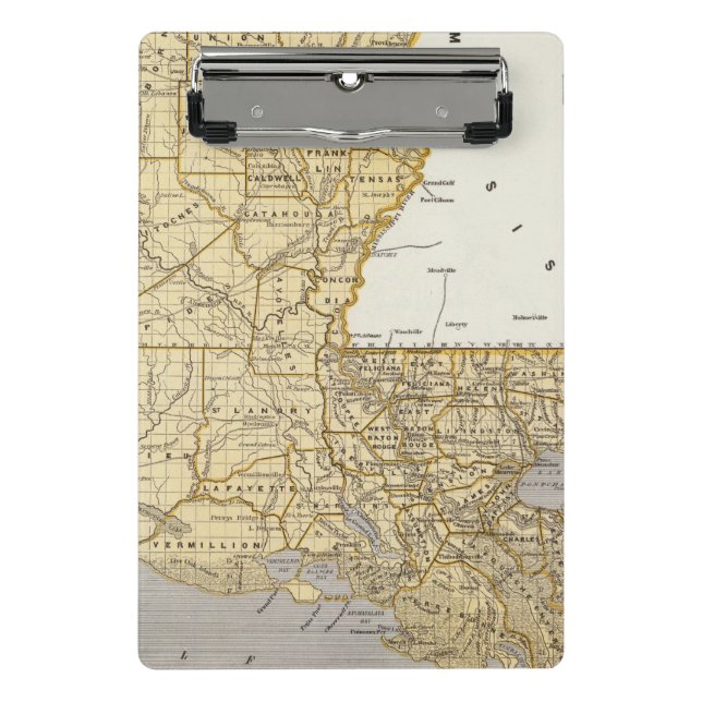 Louisiana Atlas Map Mini Clipboard (Front)