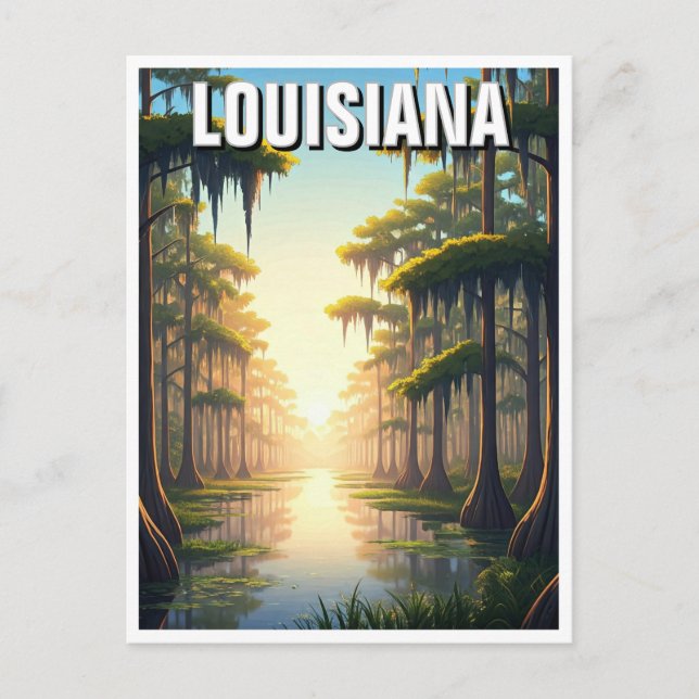 Louisiana Barataria Preserve Postcard (Front)