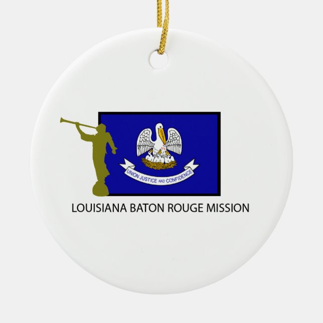 LOUISIANA BATON ROUGE MISSION LDS CTR CERAMIC ORNAMENT (Front)