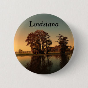Louisiana bayou 2 inch round button