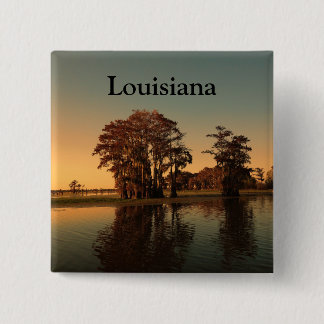 Louisiana bayou 2 inch square button