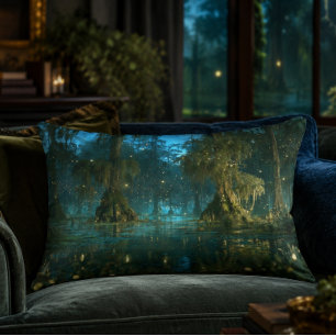 Louisiana Bayou Firefly Pillow