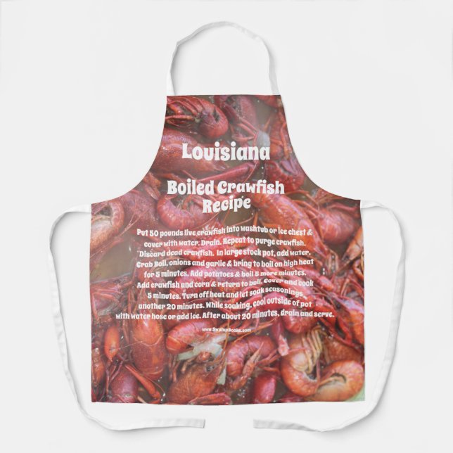 Louisiana Boiled Crawfish Recipe Apron (Front)