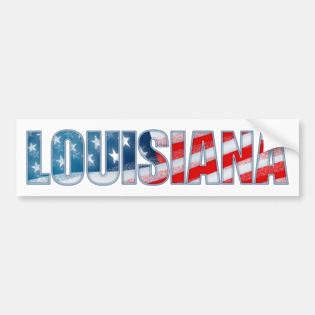 Louisiana Bumper Sticker (Front)