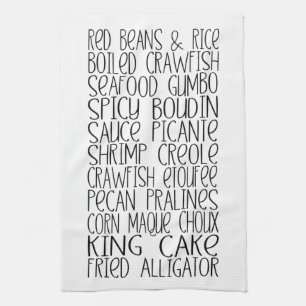 Louisiana Cajun Food Cajun Kitchen Towel