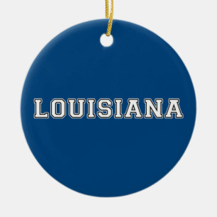 Louisiana Ceramic Ornament