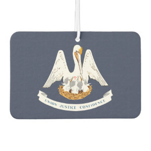 Louisiana coat of arms, American T-Shirt Air Freshener