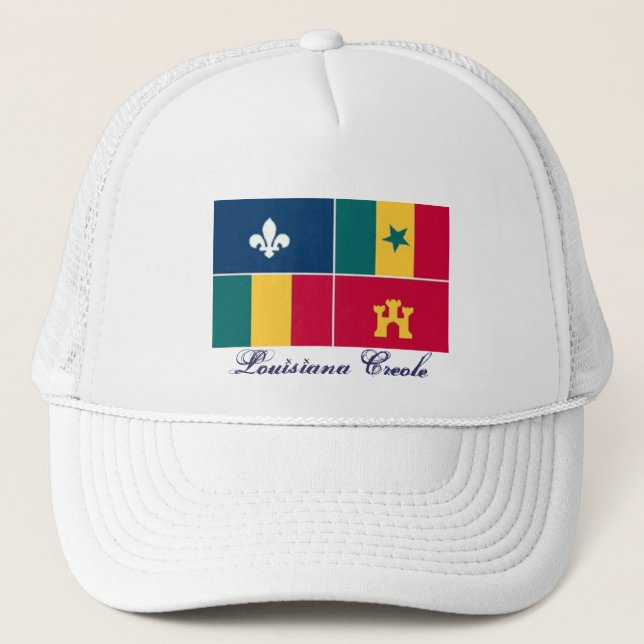 Louisiana-Creole_m,    Louisiana Creole Trucker Hat (Front)