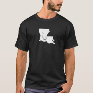 Louisiana Fishing T Shirt Angler State Fisherman F
