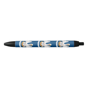 Louisiana flag, American state flag Black Ink Pen