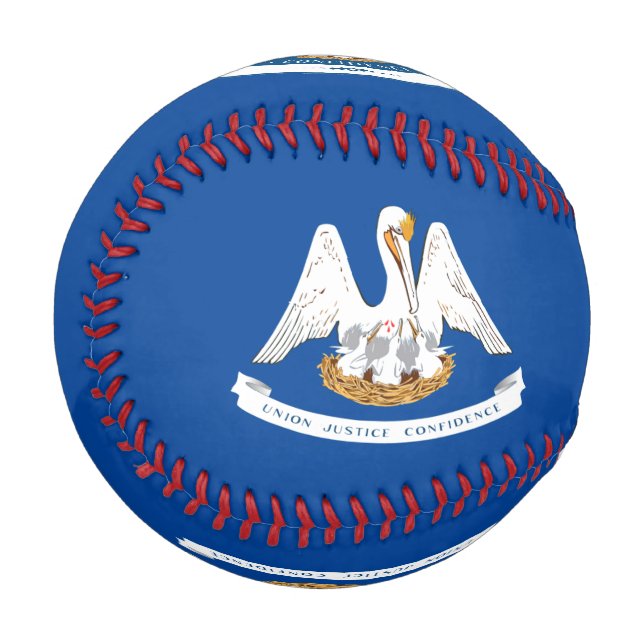 Louisiana flag baseball (Front Left)